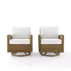2pk Bradenton Steel Outdoor Swivel Rocking Chairs - Crosley