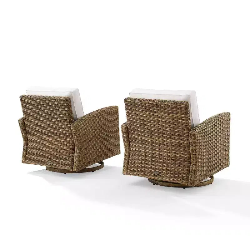 2pk Bradenton Steel Outdoor Swivel Rocking Chairs - Crosley