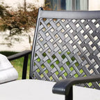 2 sedie da esterno in acciaio per patio - Lokatse