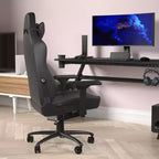 Sedia da Gaming Ergonomica con Schienale Alto Regolabile Flash Furniture Falco con Braccioli 4D, Cuscino Poggiatesta e Supporto Lombare Regolabile