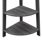 62 Newport 5 Tier Wide Corner Bookcase - Breighton Home