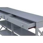 60 Oxford 2 Drawer Console Table with Shelves - Breighton Home