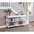 60 Oxford 2 Drawer Console Table with Shelves - Breighton Home