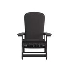 Flash Furniture Savannah Set di 2 Sedie a Dondolo Adirondack in Legno di Poliresina per Tutte le Stagioni con Cuscini per Terrazzo, Portico e Patio