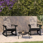 Flash Furniture Savannah Set di 2 Sedie a Dondolo Adirondack in Legno di Poliresina per Tutte le Stagioni con Cuscini per Terrazzo, Portico e Patio
