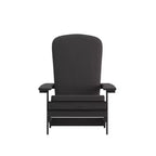 Flash Furniture Charlestown Set of 2 All-Weather Poly Resin Indoor/Outdoor Folding Adirondack Chairs with Cushions for Deck, Porch, and Patio