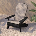 Flash Furniture Charlestown Set of 2 All-Weather Poly Resin Indoor/Outdoor Folding Adirondack Chairs with Cushions for Deck, Porch, and Patio