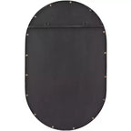 Specchio Decorativo da Parete Uttermost Rapido Ovale per Vanity con Cornice in Ferro Nero Opaco Moderno 24 Largo per Bagno Camera da Letto Soggiorno Ufficio Casa Ingresso