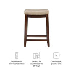 Set of 2 Claridge Counter Height Barstools - Linon