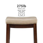 Set of 2 Claridge Counter Height Barstools - Linon