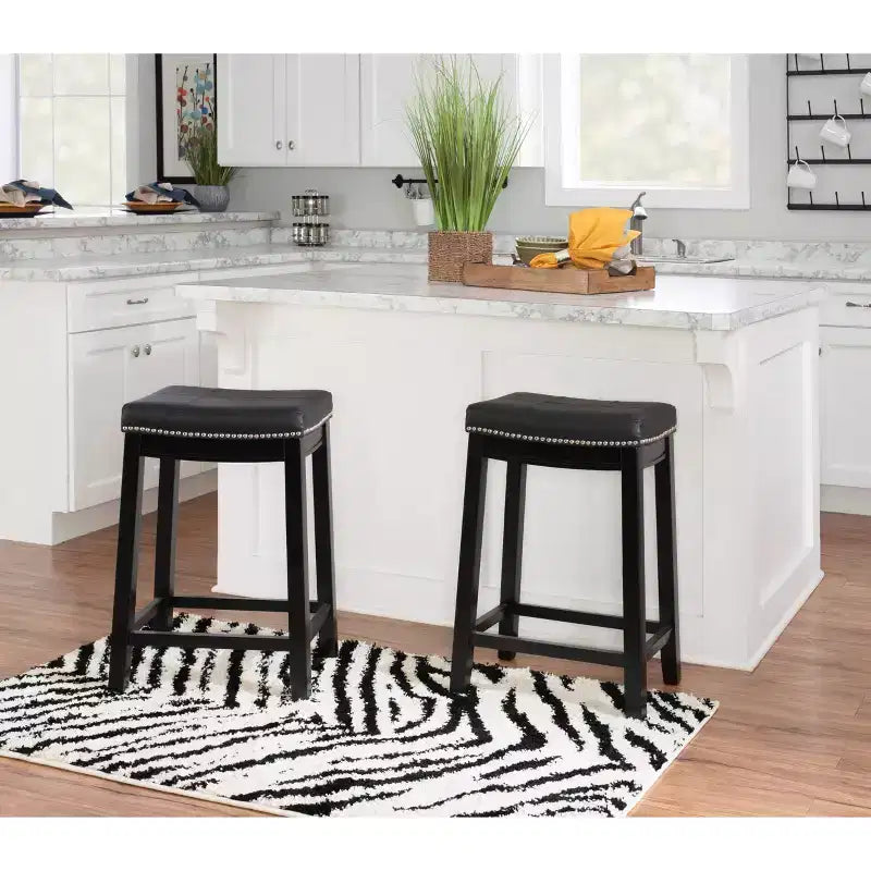 Set of 2 Claridge Counter Height Barstools - Linon