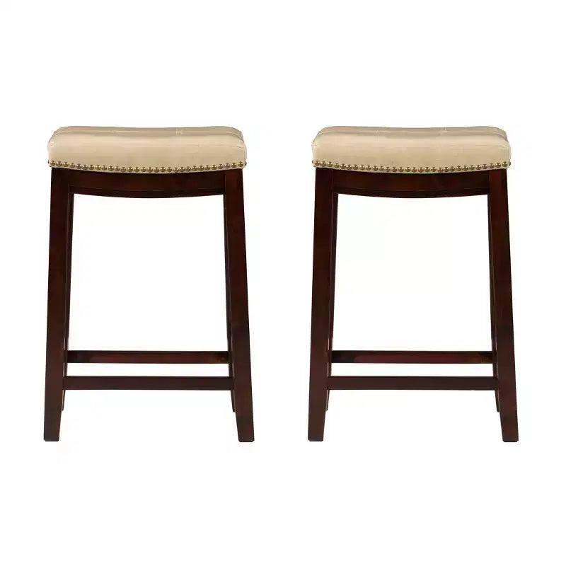 Set of 2 Claridge Counter Height Barstools - Linon