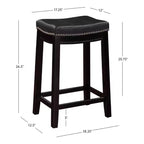 Set of 2 Claridge Counter Height Barstools - Linon