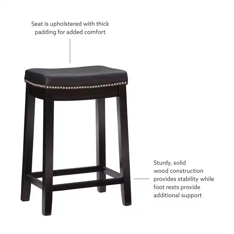 Set of 2 Claridge Counter Height Barstools - Linon