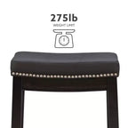 Set of 2 Claridge Counter Height Barstools - Linon