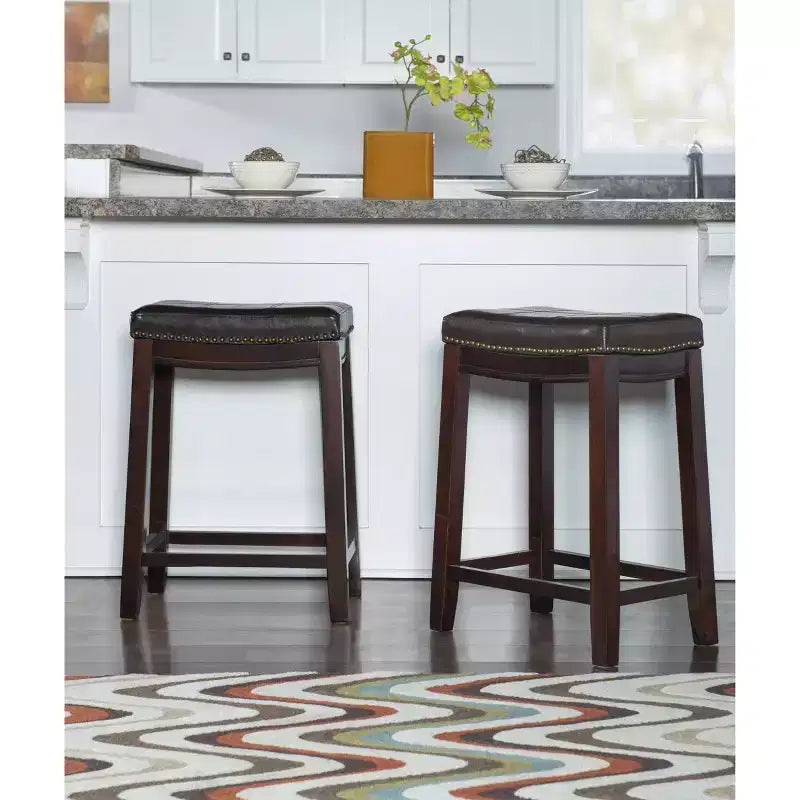 Set of 2 Claridge Counter Height Barstools - Linon