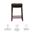Set of 2 Claridge Counter Height Barstools - Linon