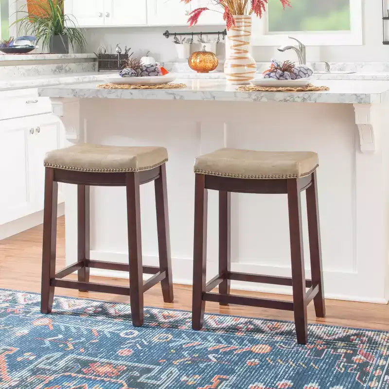Set of 2 Claridge Counter Height Barstools - Linon