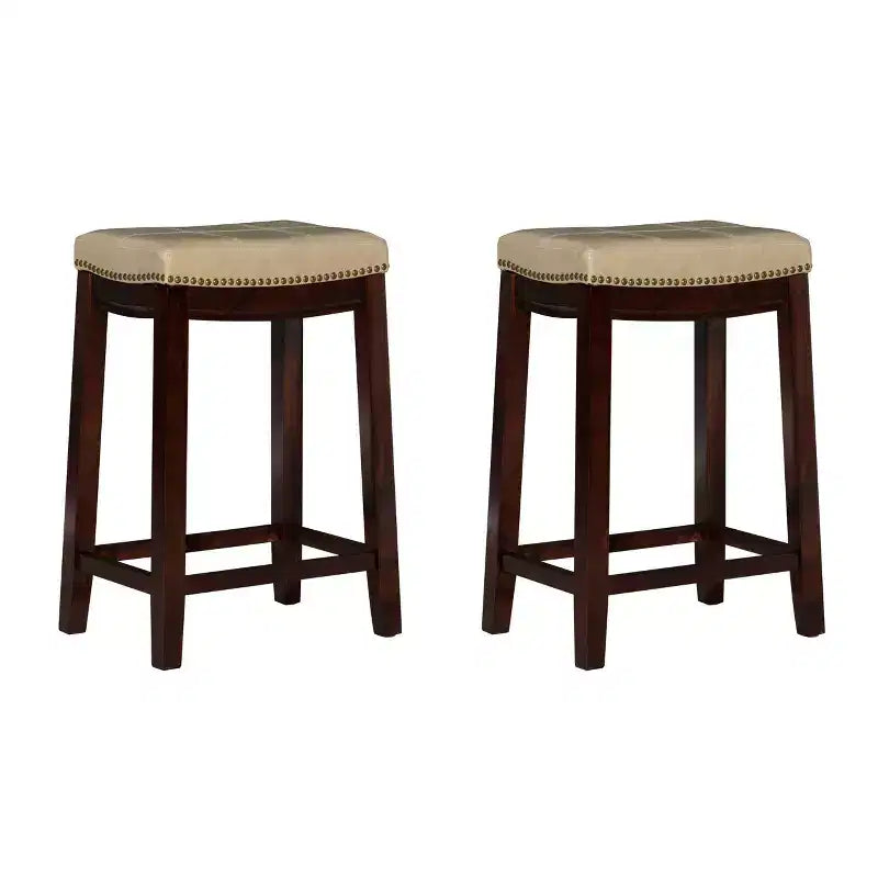 Set of 2 Claridge Counter Height Barstools - Linon
