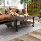 Huntingdale Industrial 1 Shelf Coffee Table - miBasics