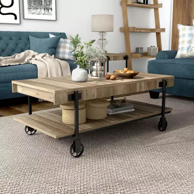 Huntingdale Industrial 1 Shelf Coffee Table - miBasics