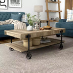 Huntingdale Industrial 1 Shelf Coffee Table - miBasics