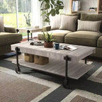 Huntingdale Industrial 1 Shelf Coffee Table - miBasics