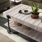Huntingdale Industrial 1 Shelf Coffee Table - miBasics