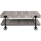 Huntingdale Industrial 1 Shelf Coffee Table - miBasics