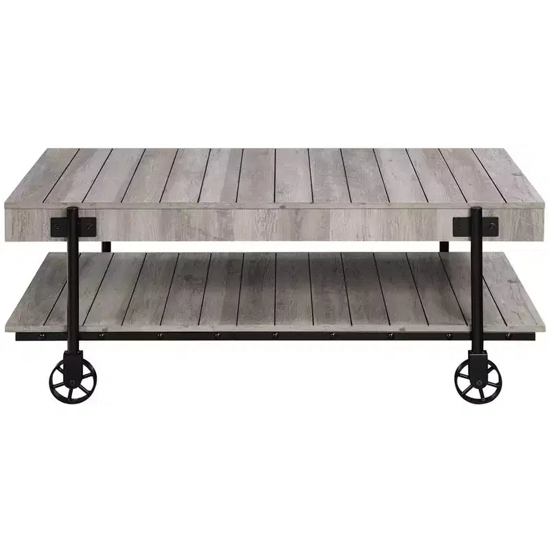 Huntingdale Industrial 1 Shelf Coffee Table - miBasics