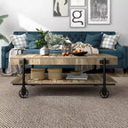 Huntingdale Industrial 1 Shelf Coffee Table - miBasics