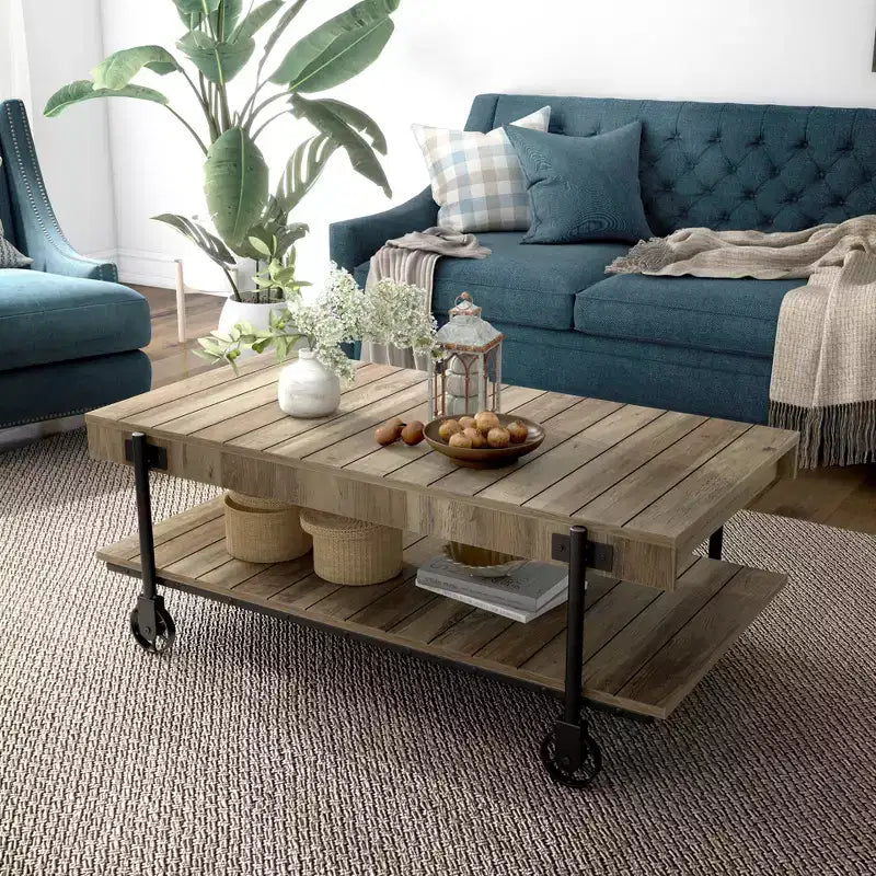 Huntingdale Industrial 1 Shelf Coffee Table - miBasics