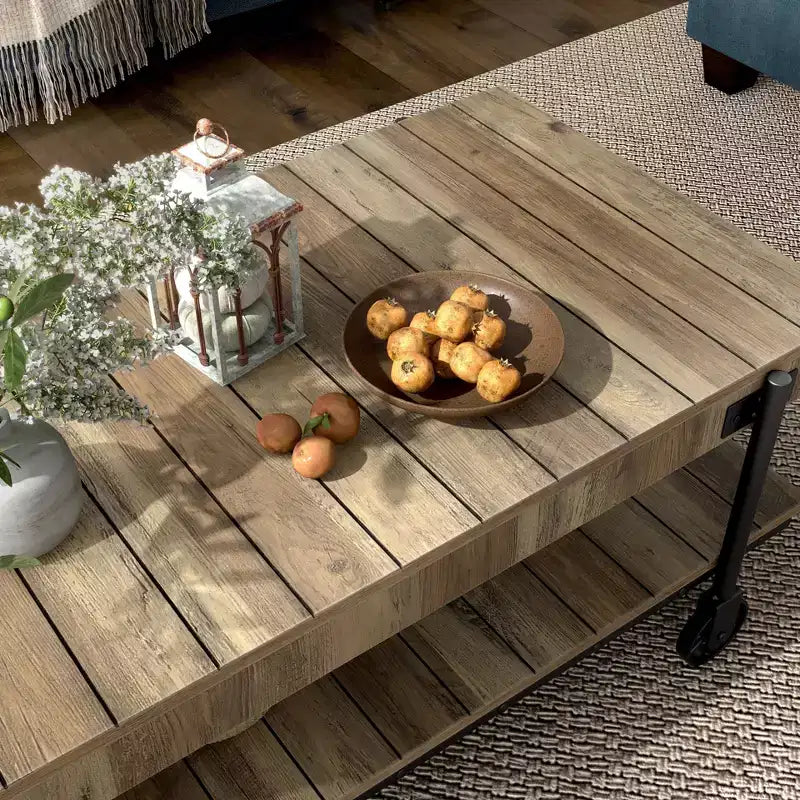 Huntingdale Industrial 1 Shelf Coffee Table - miBasics