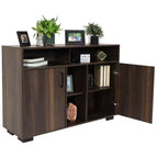 Sunnydaze Indoor Anthony Sideboard Storage Buffet Cabinet with Shelves - 48.5