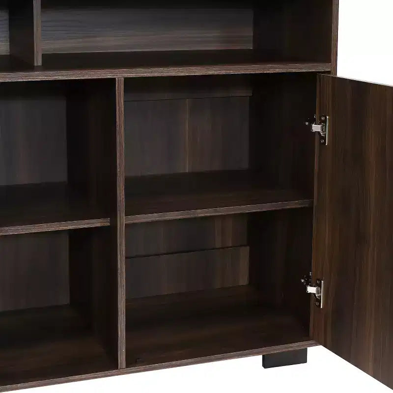 Sunnydaze Indoor Anthony Sideboard Storage Buffet Cabinet with Shelves - 48.5