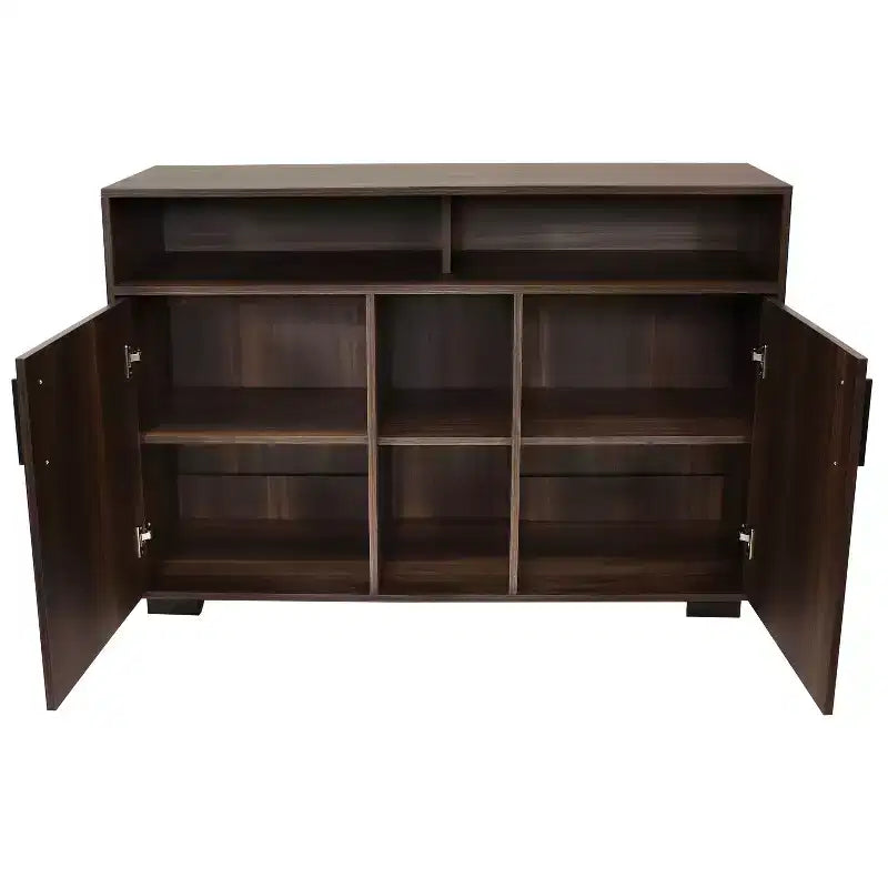 Sunnydaze Indoor Anthony Sideboard Storage Buffet Cabinet with Shelves - 48.5