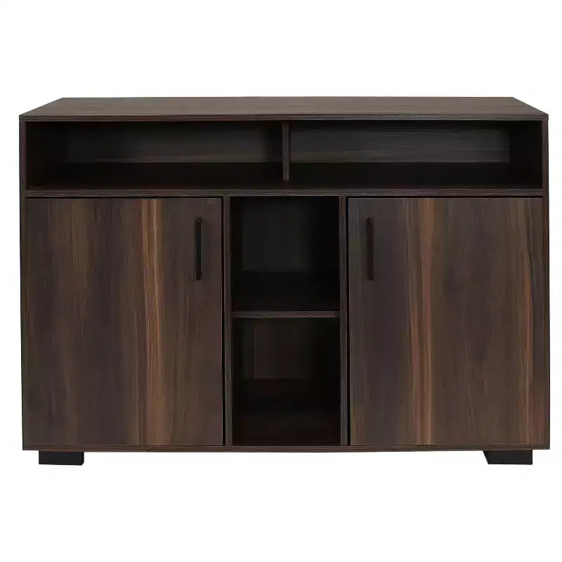Sunnydaze Indoor Anthony Sideboard Storage Buffet Cabinet with Shelves - 48.5