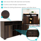 Sunnydaze Indoor Anthony Sideboard Storage Buffet Cabinet with Shelves - 48.5