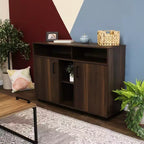 Sunnydaze Indoor Anthony Sideboard Storage Buffet Cabinet with Shelves - 48.5