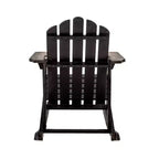 Kiawah Outdoor Patio Classic Acacia Wood Adirondack Rocking Chair -JONATHAN Y