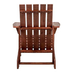 Irving Outdoor Patio Modern Acacia Wood Adirondack Chair - JONATHAN Y