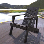 Irving Outdoor Patio Modern Acacia Wood Adirondack Chair - JONATHAN Y