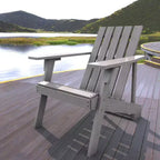 Irving Outdoor Patio Modern Acacia Wood Adirondack Chair - JONATHAN Y