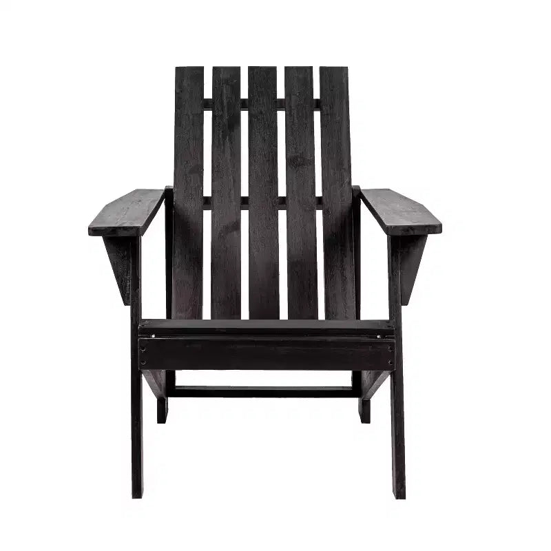 Irving Outdoor Patio Modern Acacia Wood Adirondack Chair - JONATHAN Y