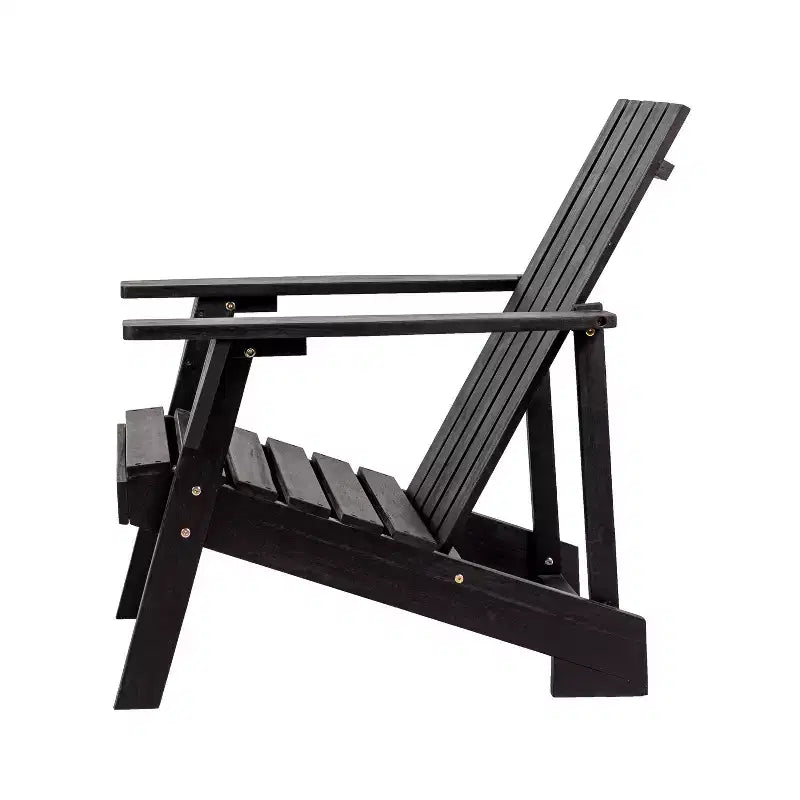 Irving Outdoor Patio Modern Acacia Wood Adirondack Chair - JONATHAN Y