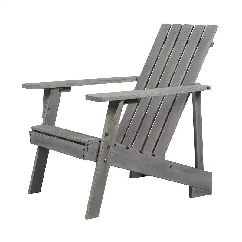 Sedia Adirondack moderna Irving in legno di acacia per esterni - JONATHAN Y