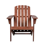 Westport Outdoor Patio Traditional Acacia Wood Adirondack Chair - JONATHAN Y
