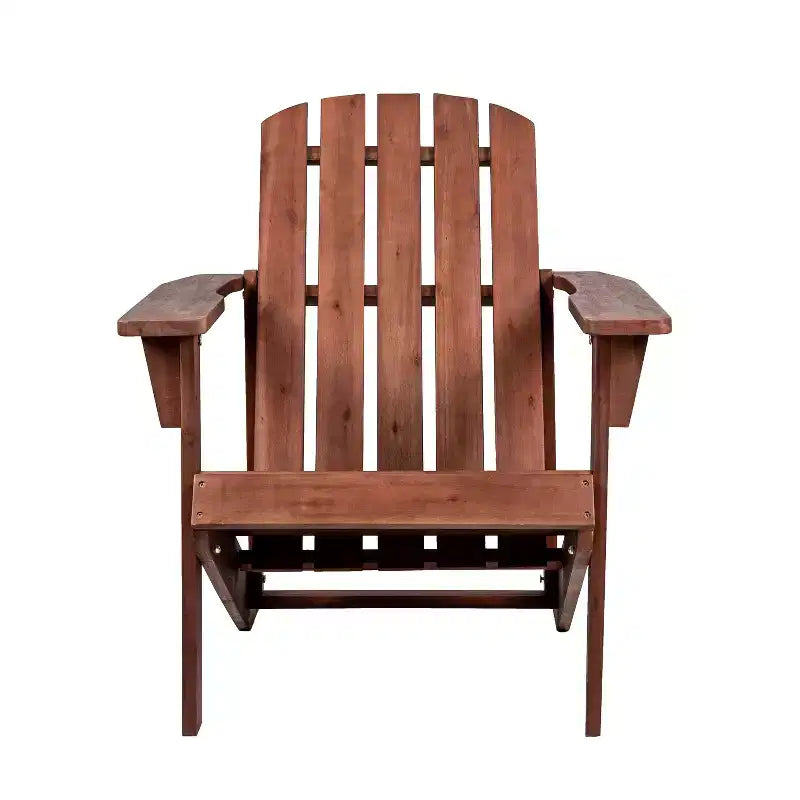 Westport Outdoor Patio Traditional Acacia Wood Adirondack Chair - JONATHAN Y
