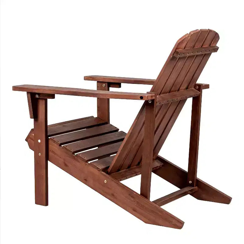 Westport Outdoor Patio Traditional Acacia Wood Adirondack Chair - JONATHAN Y