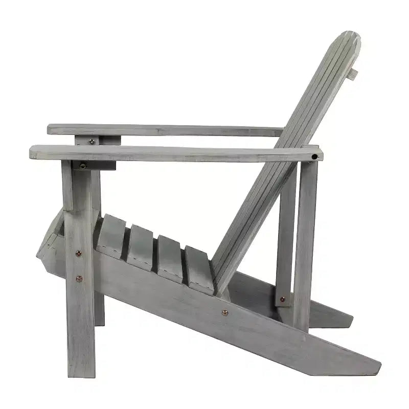 Westport Outdoor Patio Traditional Acacia Wood Adirondack Chair - JONATHAN Y